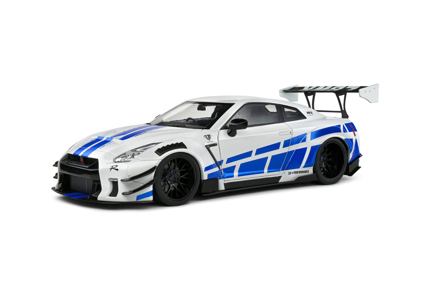 Solido - 1/18 Nissan GTR (White/Blue)