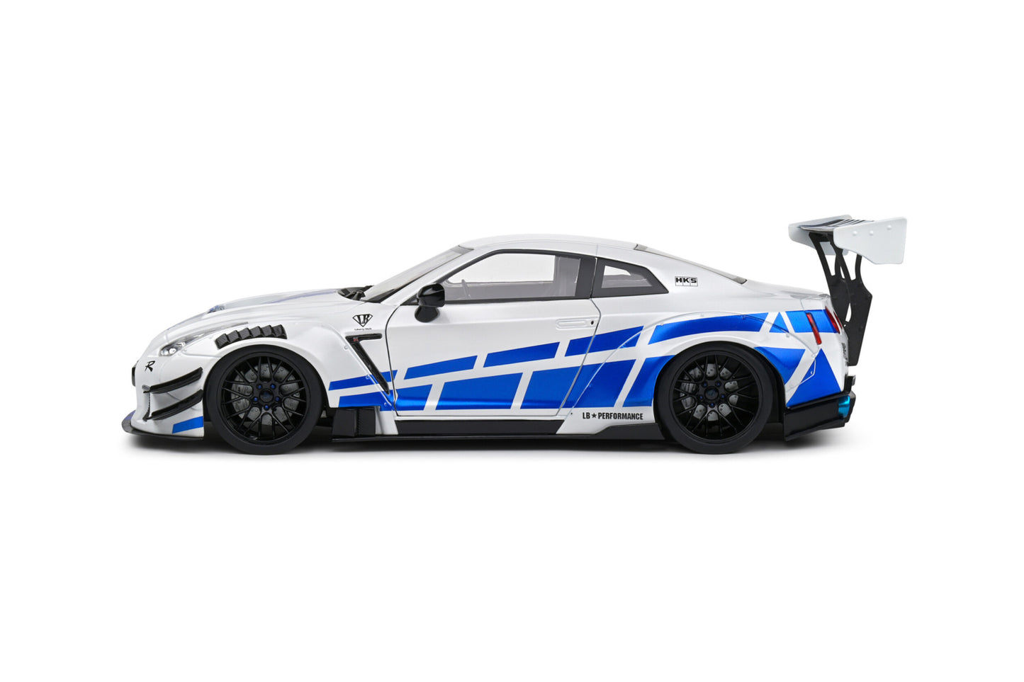Solido - 1/18 Nissan GTR (White/Blue)