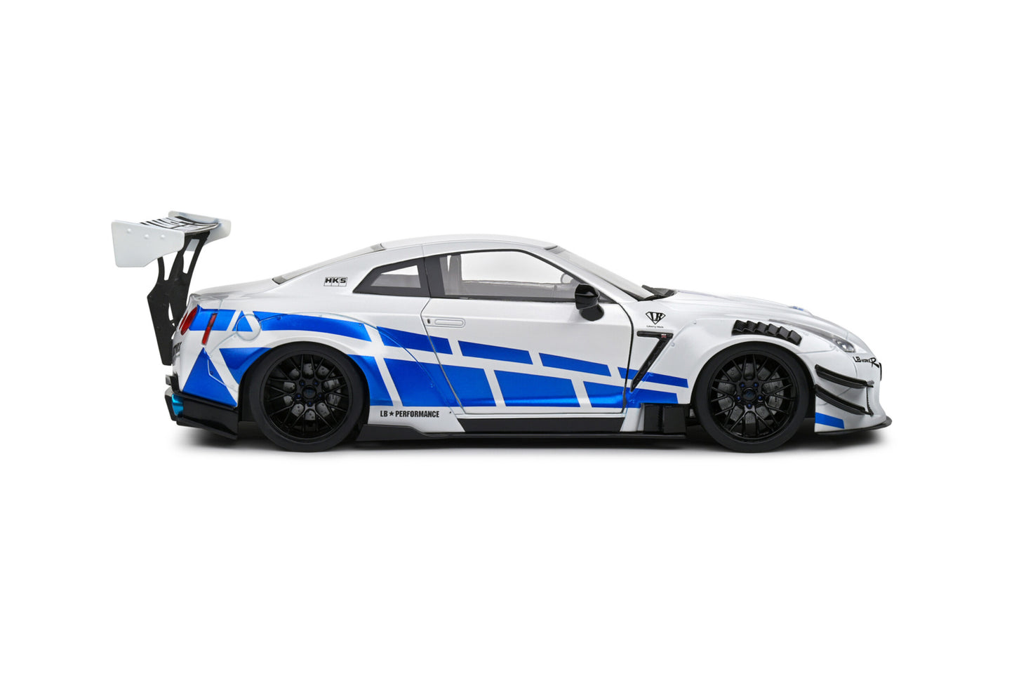 Solido - 1/18 Nissan GTR (White/Blue)