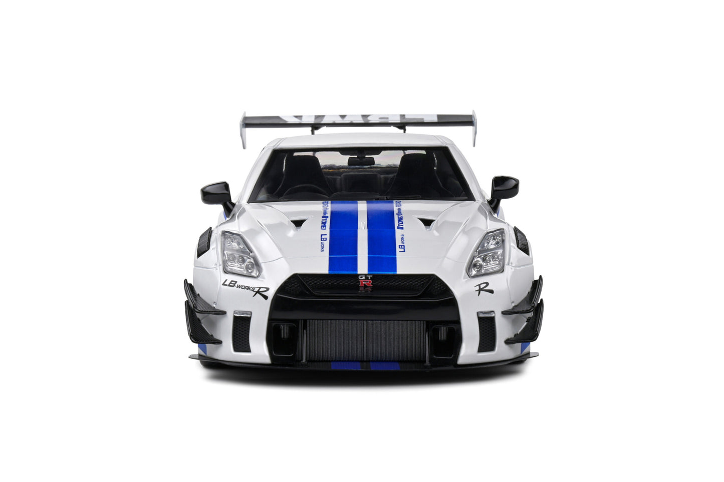 Solido - 1/18 Nissan GTR (White/Blue)