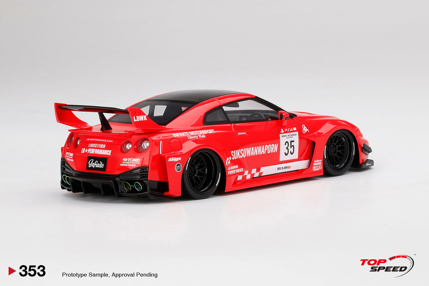 TopSpeed 1/18 LB-Silhouette WORKS GT NISSAN 35GT-RR Ver.1 (Motul)
