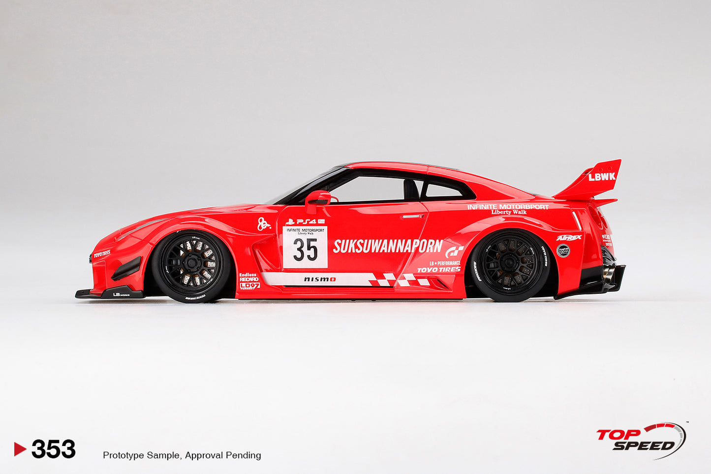 TopSpeed 1/18 LB-Silhouette WORKS GT NISSAN 35GT-RR Ver.1 (Motul)