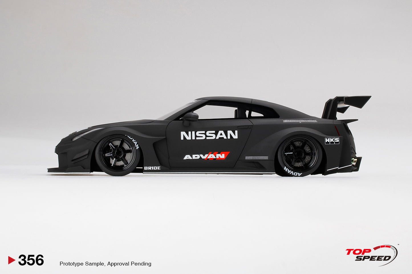 TopSpeed - 1/18 LB-Silhouette Works Nissan GT 35GT-RR Ver.2 (Matt Black)