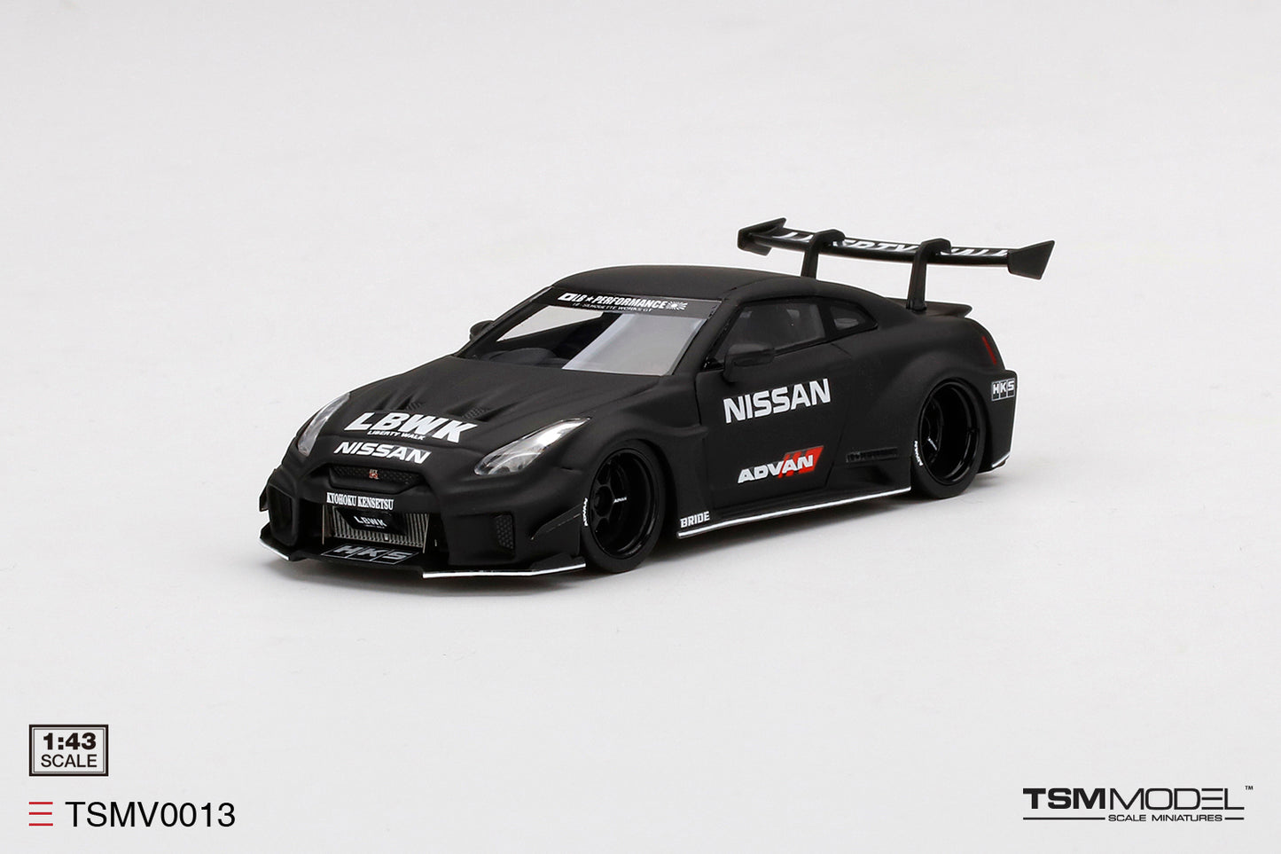 TSM 1/43 LB-Silhouette Works GT Nissan 35GT-RR Ver.2 (Matt Black)