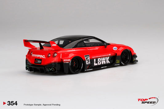 TopSpeed - 1/18 Nissan GTR (Red/Black)