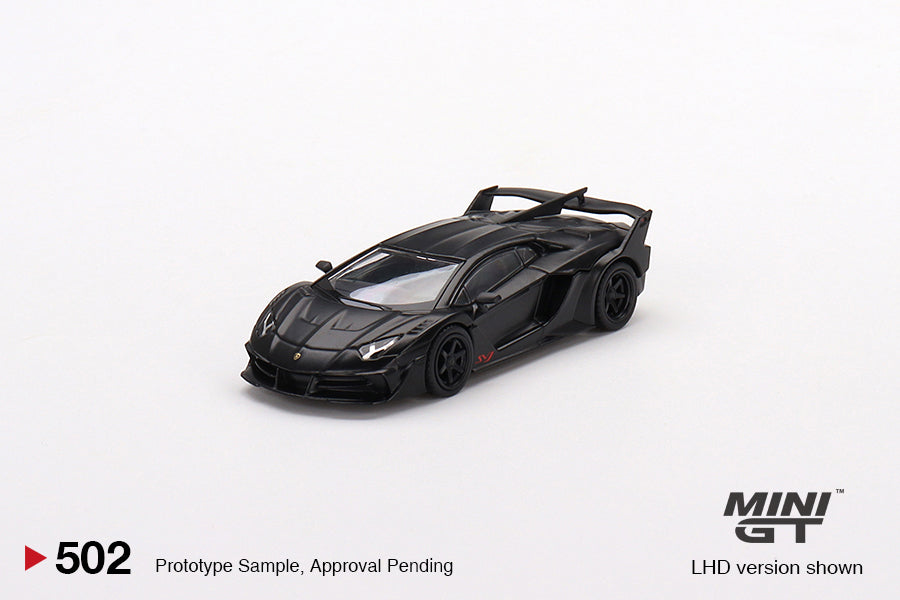 Mini GT - 1/64 LB-Silhouette Works Lamborghini Aventador GT Evo (Matt Black)