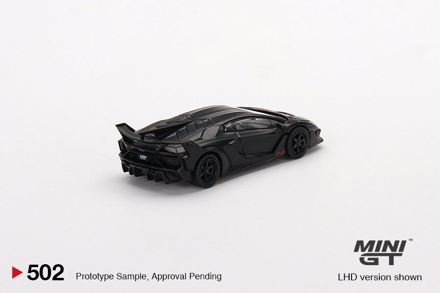 Mini GT - 1/64 LB-Silhouette Works Lamborghini Aventador GT Evo (Matt Black)