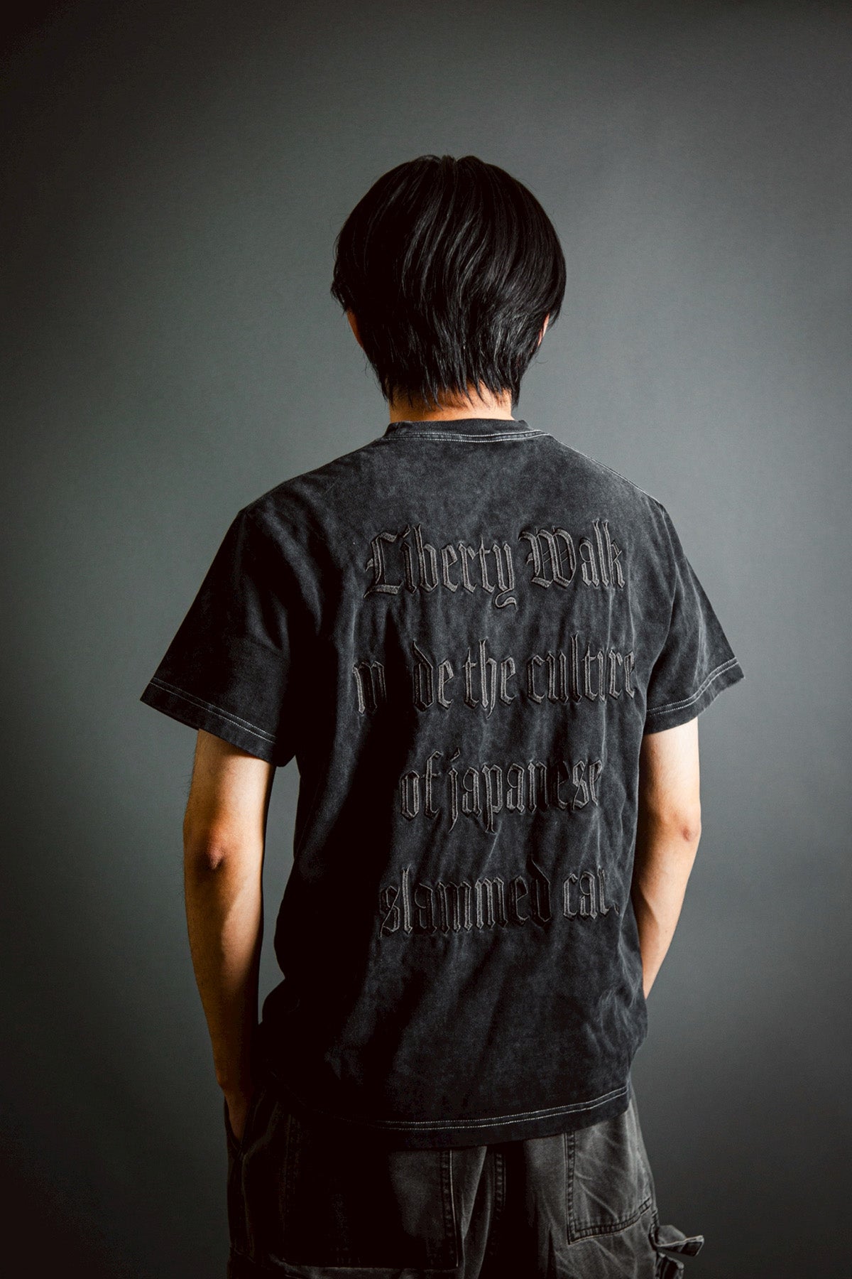 LB Simple Embroidery T-Shirt Black