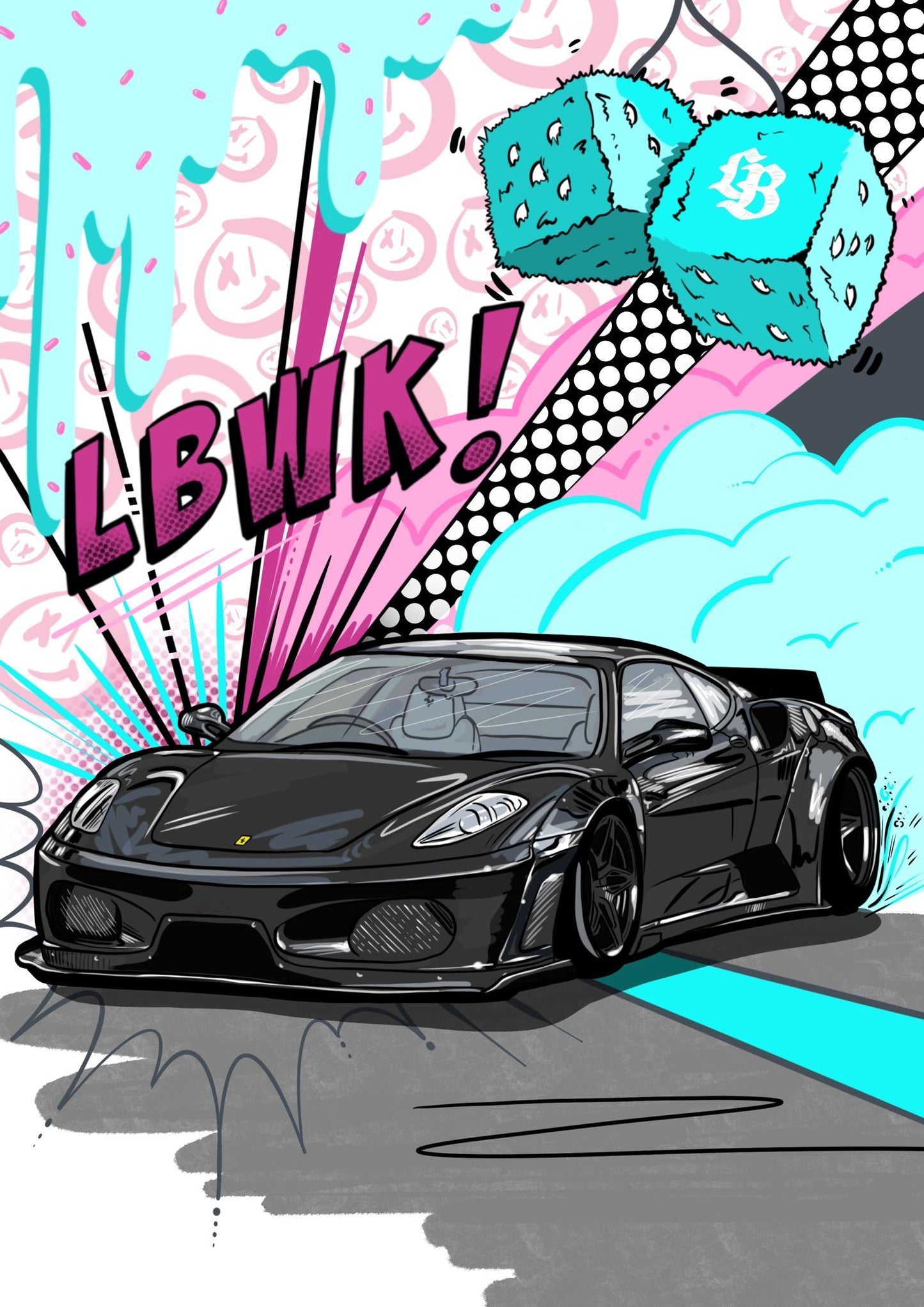 Liberty Walk Limited Edition Ferrari F430 Print 1/20