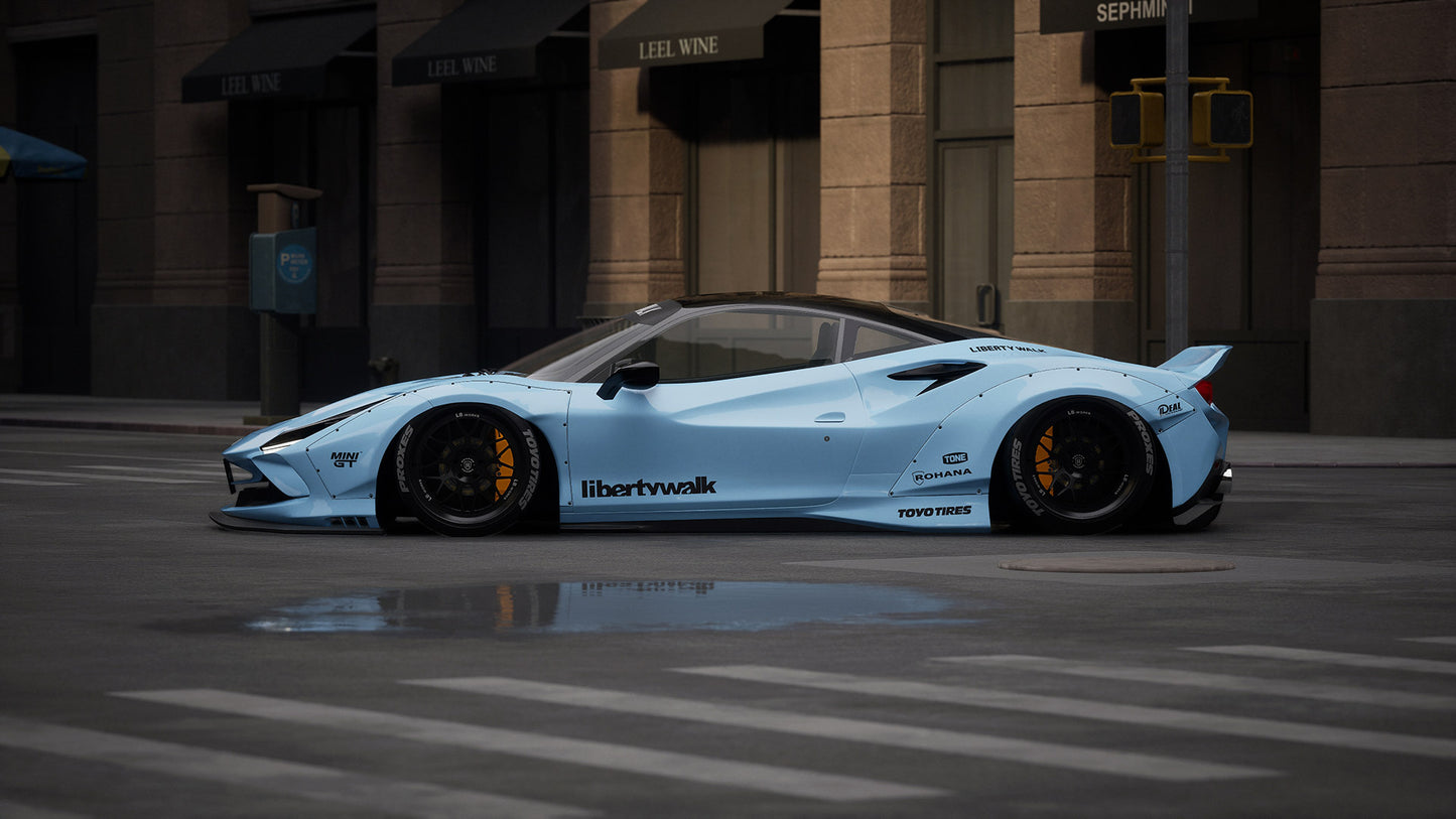 LB Works Ferrari F8 Tributo Complete Body Kit V2 (CFRP) (LB79-04)