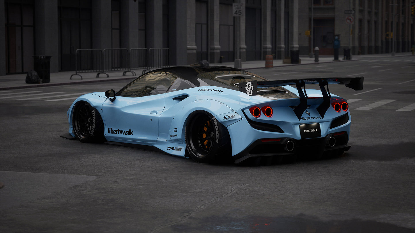 LB Works Ferrari F8 Tributo Complete Body Kit V1 (CFRP) (LB79-02)