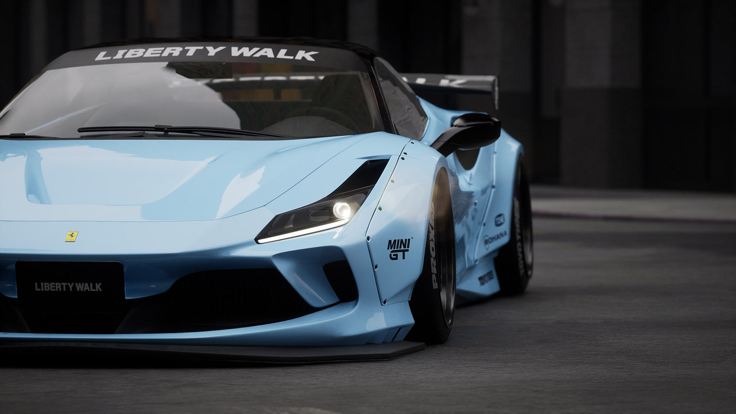 LB Works Ferrari F8 Tributo Complete Body Kit V1 (CFRP) (LB79-02)