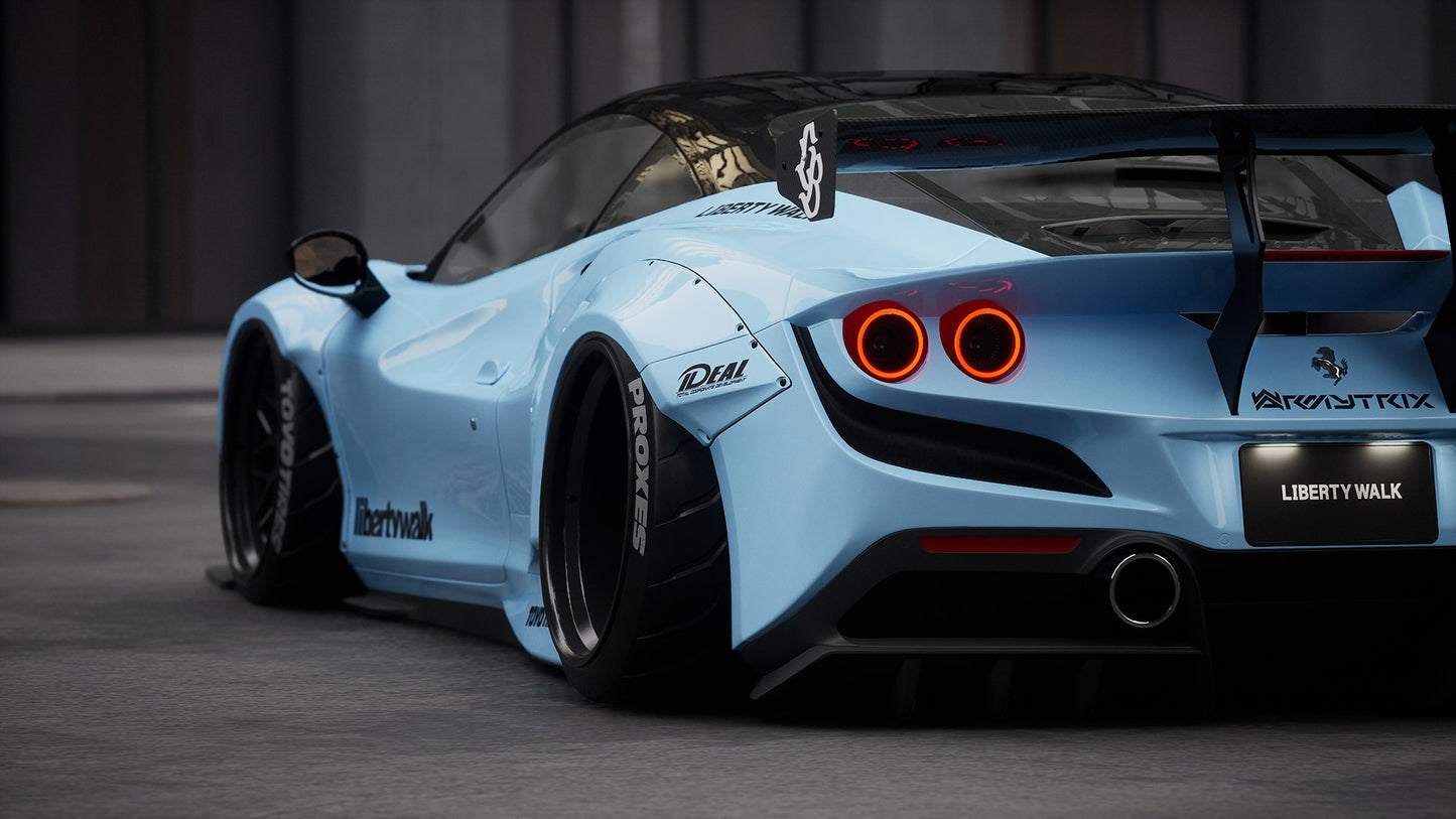 LB Works Ferrari F8 Tributo Complete Body Kit V1 (CFRP) (LB79-02)