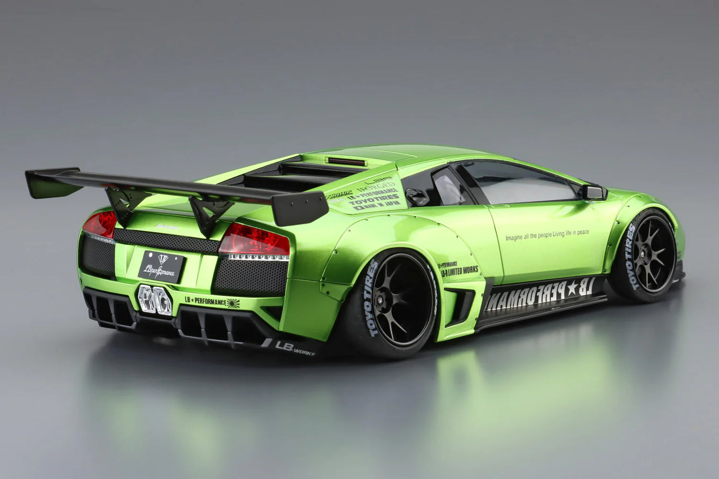 Aoshima Plastic model 1/24 LB-Works Murcielago Green