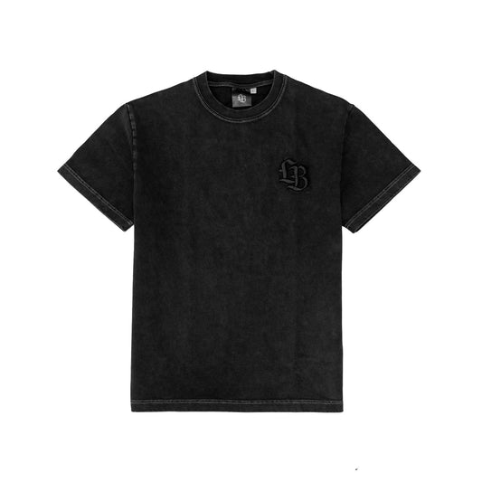 LB Simple Embroidery T-Shirt Black