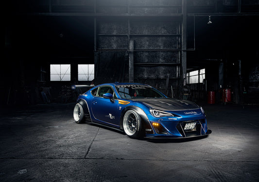 LB Nation GT86/Subaru BRZ WORKS Bumper Type Ver.1 (GT Wing) Complete Body Kit FRP (LB36-03)