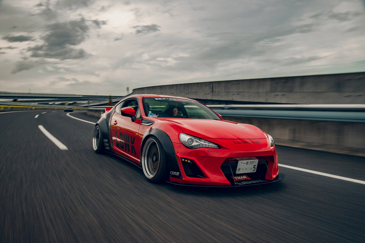 LB Nation GT86/Subaru BRZ WORKS Bumper Type Ver.2 (Ducktail) Complete Body Kit FRP (LB36-04)