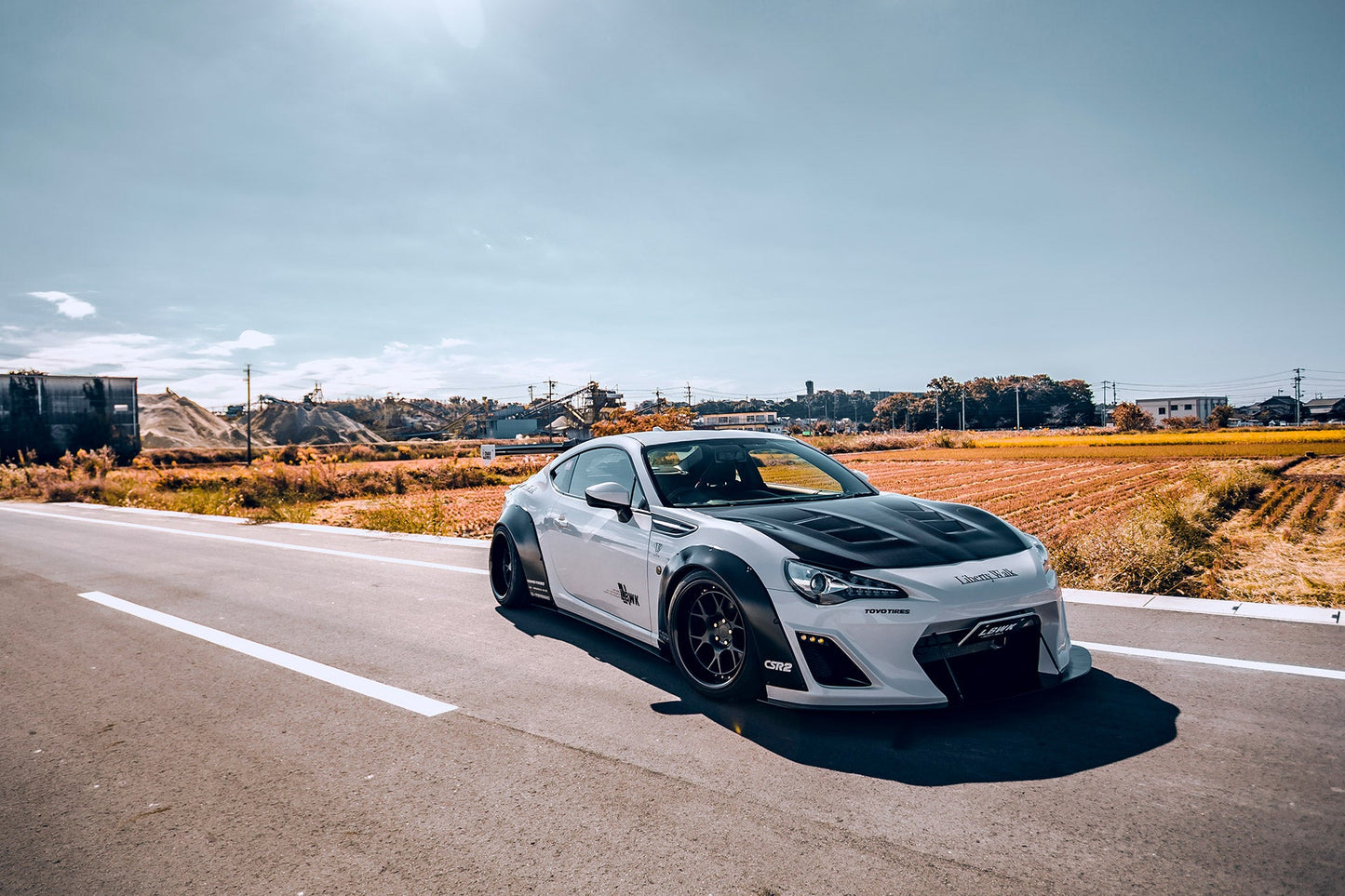 LB Nation GT86/Subaru BRZ WORKS Bumper Type Ver.1 (GT Wing) Complete Body Kit FRP (LB36-03)