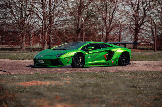 LB Aventador Complete body kit Type 2 with exchange fender type & Dry carbon wing (LB02-09)