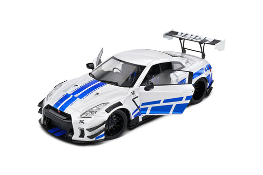 Solido - 1/18 Nissan GTR (White/Blue)