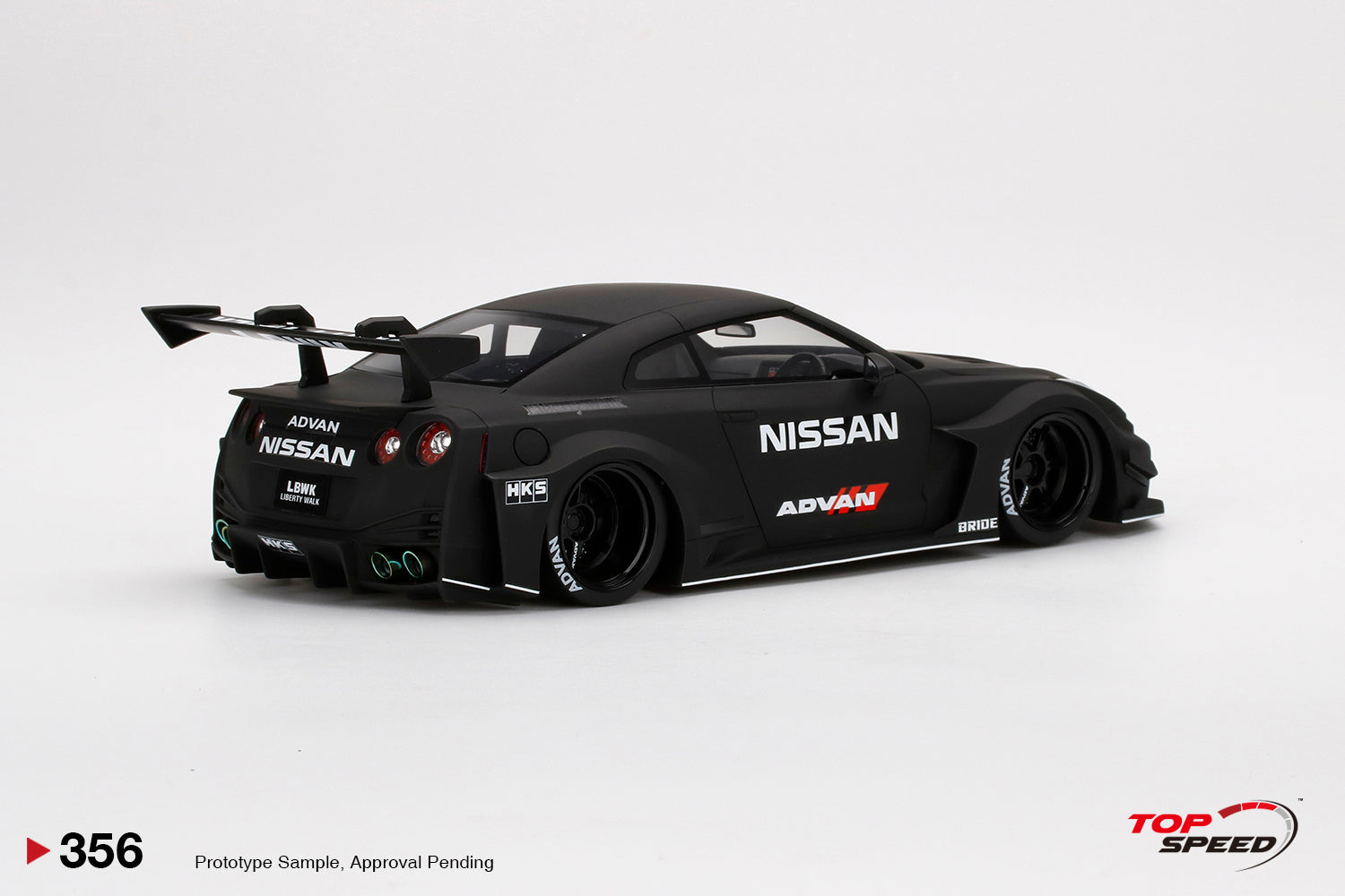 TopSpeed - 1/18 LB-Silhouette Works Nissan GT 35GT-RR Ver.2 (Matt Black)