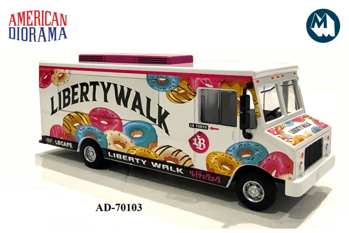 AD-70103 American Diorama - 1/64 LB Cafe Food Truck