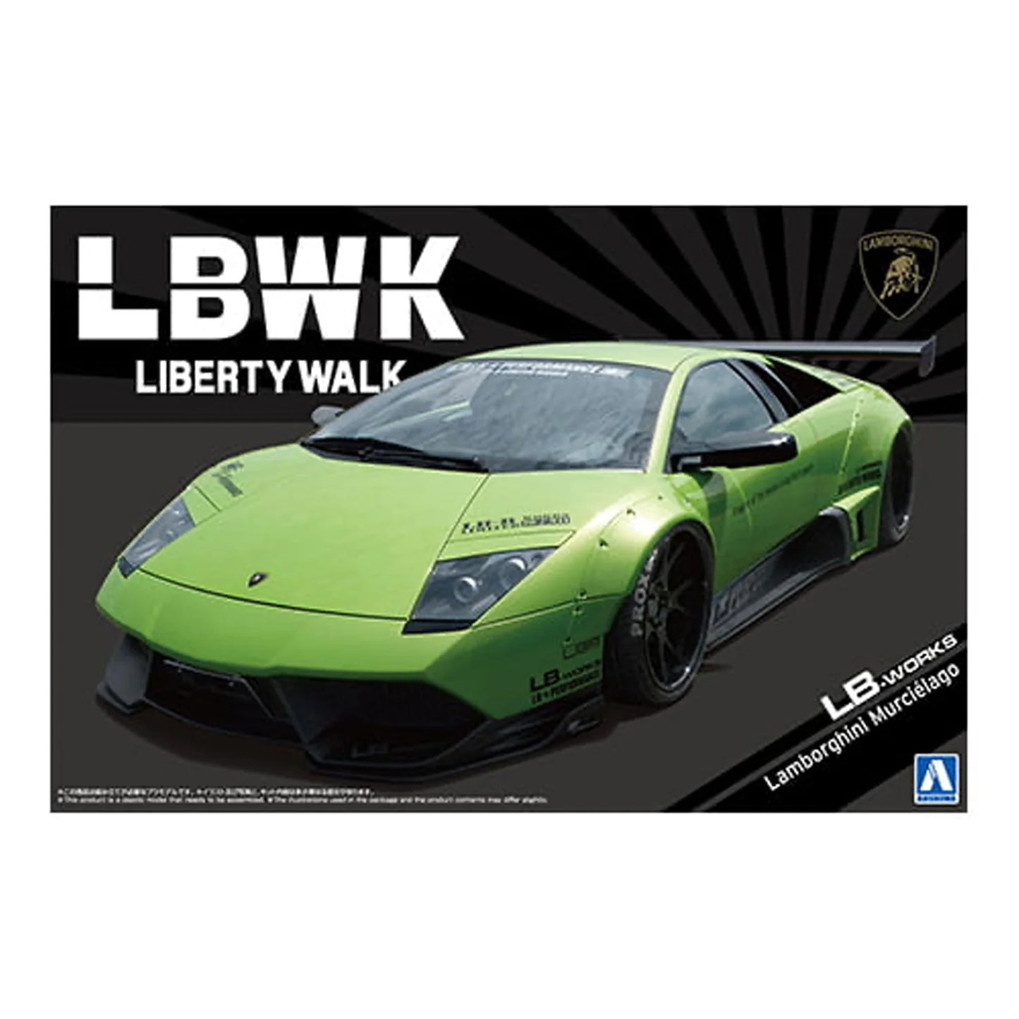 Aoshima Plastic model 1/24 LB-Works Murcielago Green