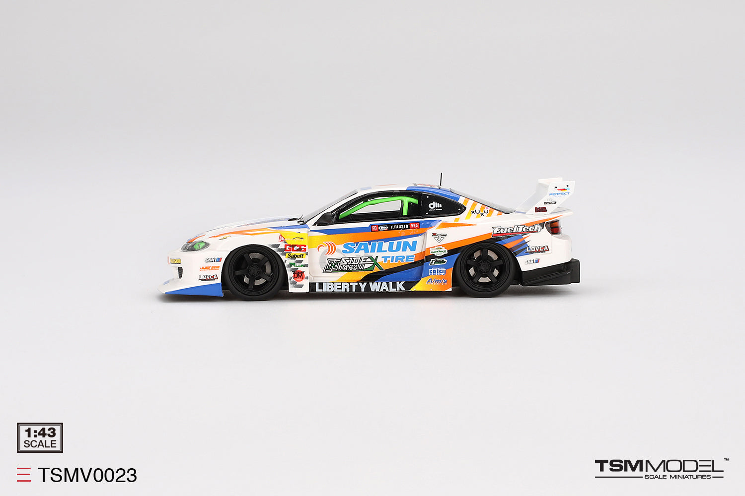 TSM Models - 1/43 Nissan Silvia S15 (White) – Liberty Walk Europe TSM Models - 1/43 Nissan Silvia S15 (White) – Liberty Walk Europe