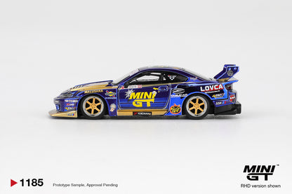 MGT01185-R - Mini GT - 1/64 Nissan Silvia S15 (Chrome Blue)