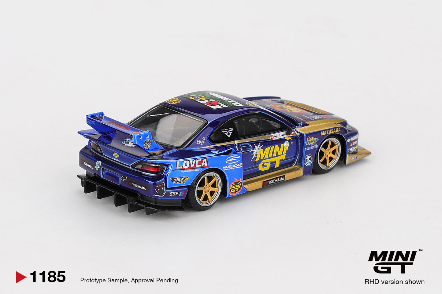 MGT01185-R - Mini GT - 1/64 Nissan Silvia S15 (Chrome Blue)