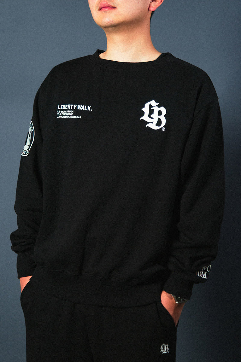 LB Thorn Embroidery Logo Sweatshirt Black