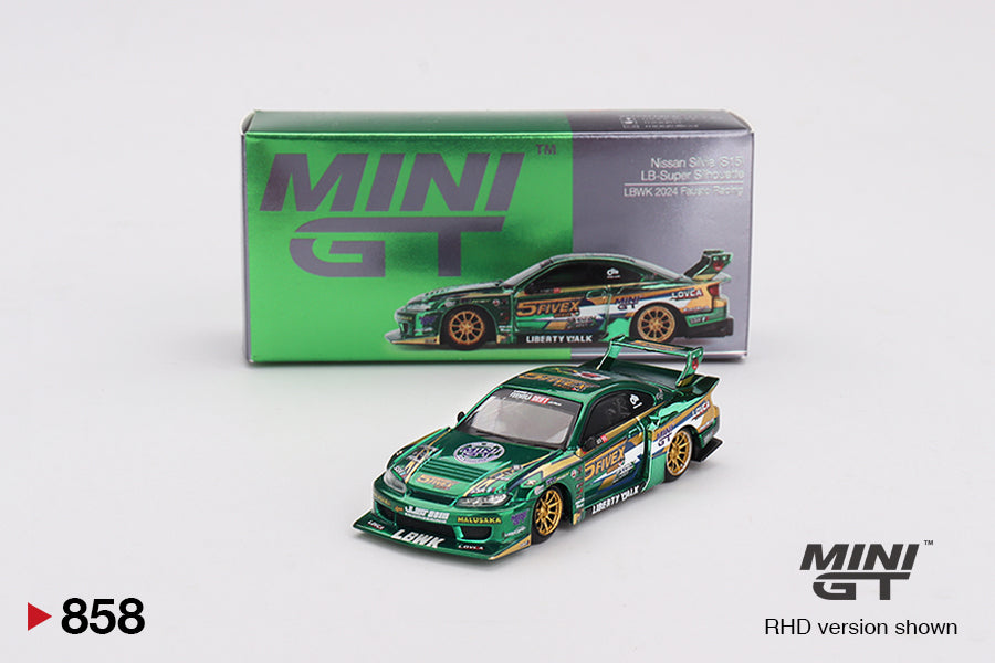 Mini GT - 1/64 Nissan Silvia S15 (Green)