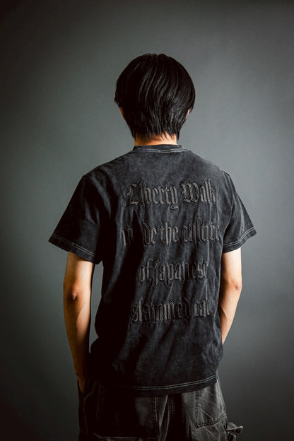 LB Simple Embroidery T-Shirt Black