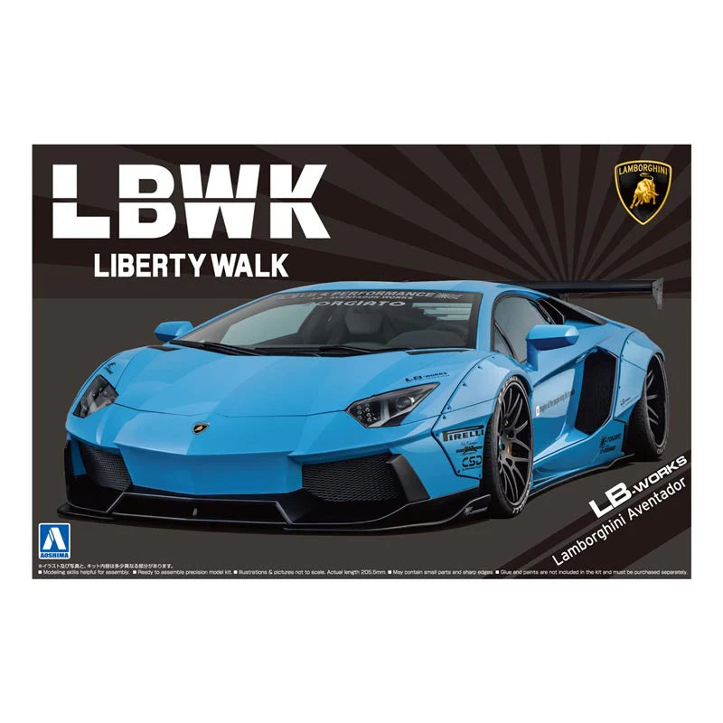 Aoshima Plastic model 1/24 LB-Works Aventador Skyblue