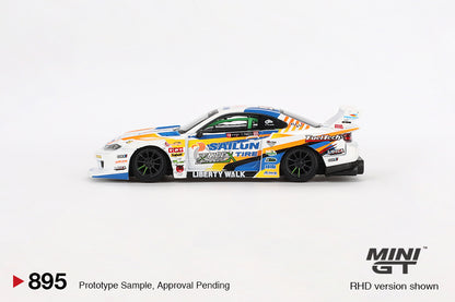 Mini GT - 1/64 Nissan Silvia S15 (White)