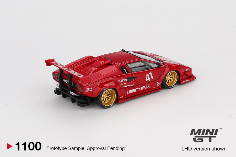 Mini GT - 1/64 Lamborghini Countach (Red) – Liberty Walk Europe