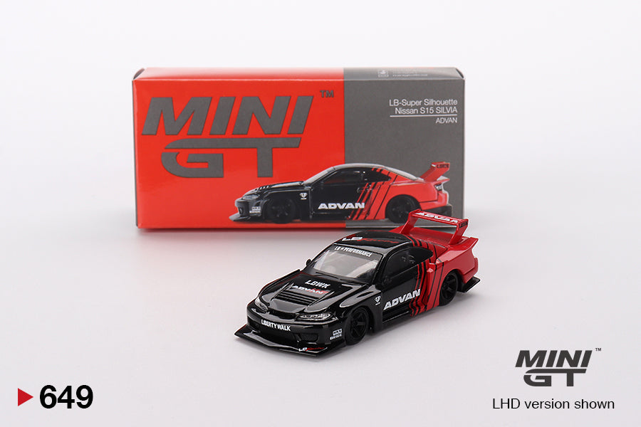 Mini GT - 1/64 LB⚡Super Silhouette Nissan Silvia S15 (Advan)