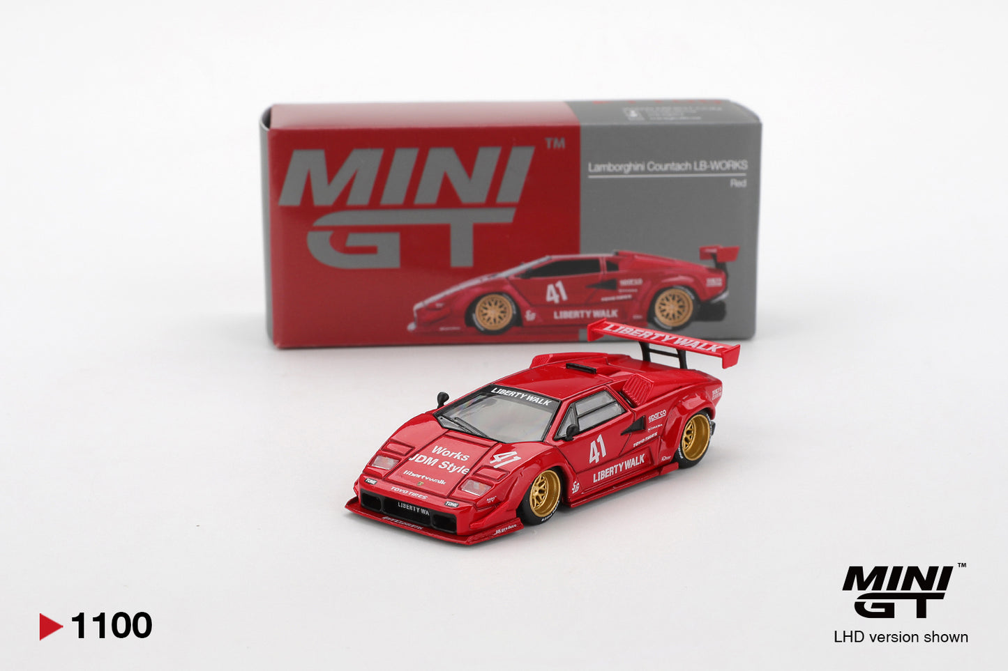 Mini GT - 1/64 Lamborghini Countach (Red)