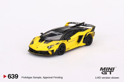 Mini GT - 1/64 LB-Silhouette Works Lamborghini Aventador GT Evo (Yellow)