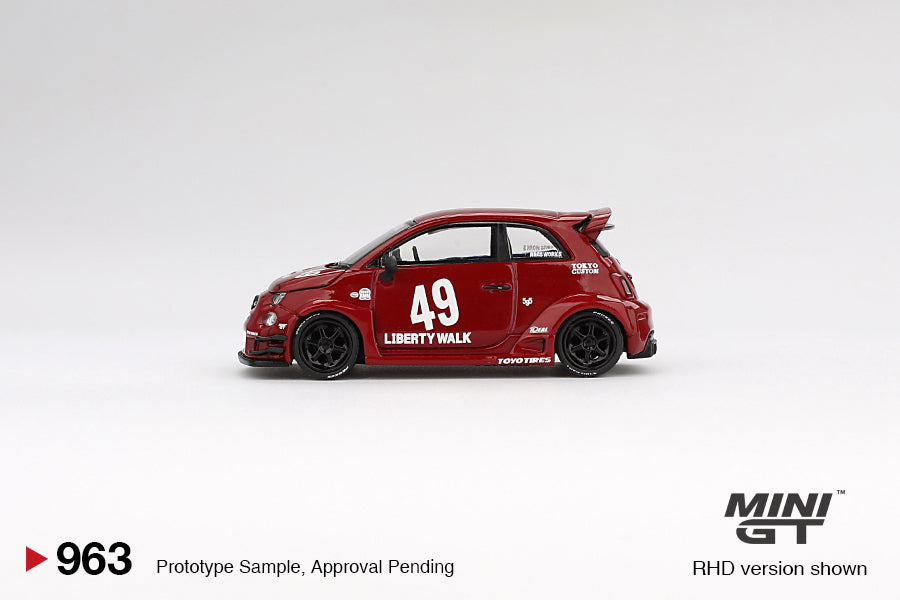 MGT00963-L - Mini GT - 1/64 Abarth 595 (Red)