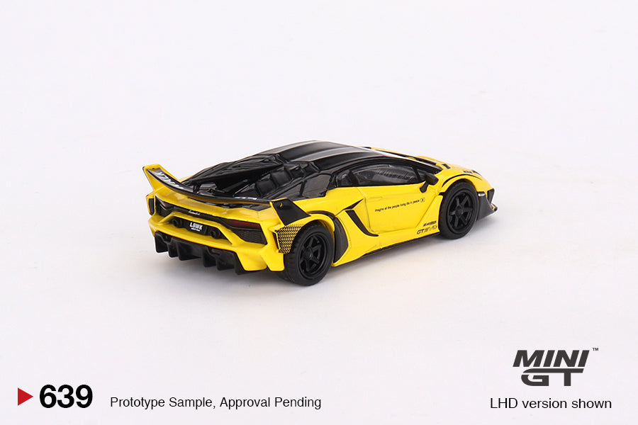 Mini GT - 1/64 LB-Silhouette Works Lamborghini Aventador GT Evo (Yellow)