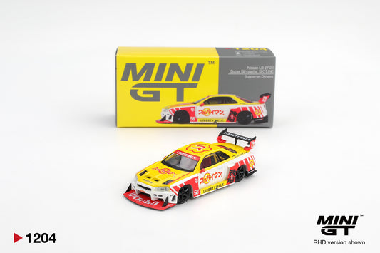 MGT01204-R - Mini GT - 1/64 Nissan Skyline R34 (Yellow/Red)