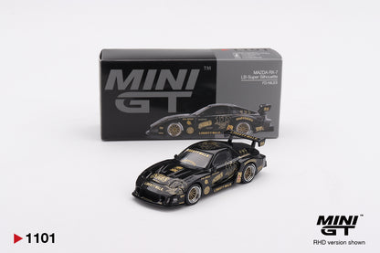 Mini GT - 1/64 Mazda RX-7 (Black/Gold)