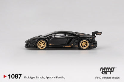MGT01087-BL Mini GT - 1/64 Lamborghini Aventador LTD (Matte Black)