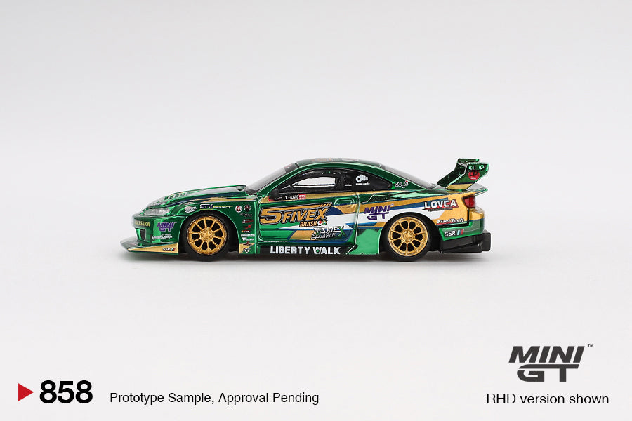 Mini GT - 1/64 Nissan Silvia S15 (Green)