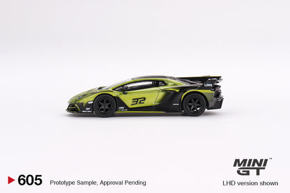 Mini GT - 1/64 LB-Silhouette Works Lamborghini Aventador GT Evo (Lime)