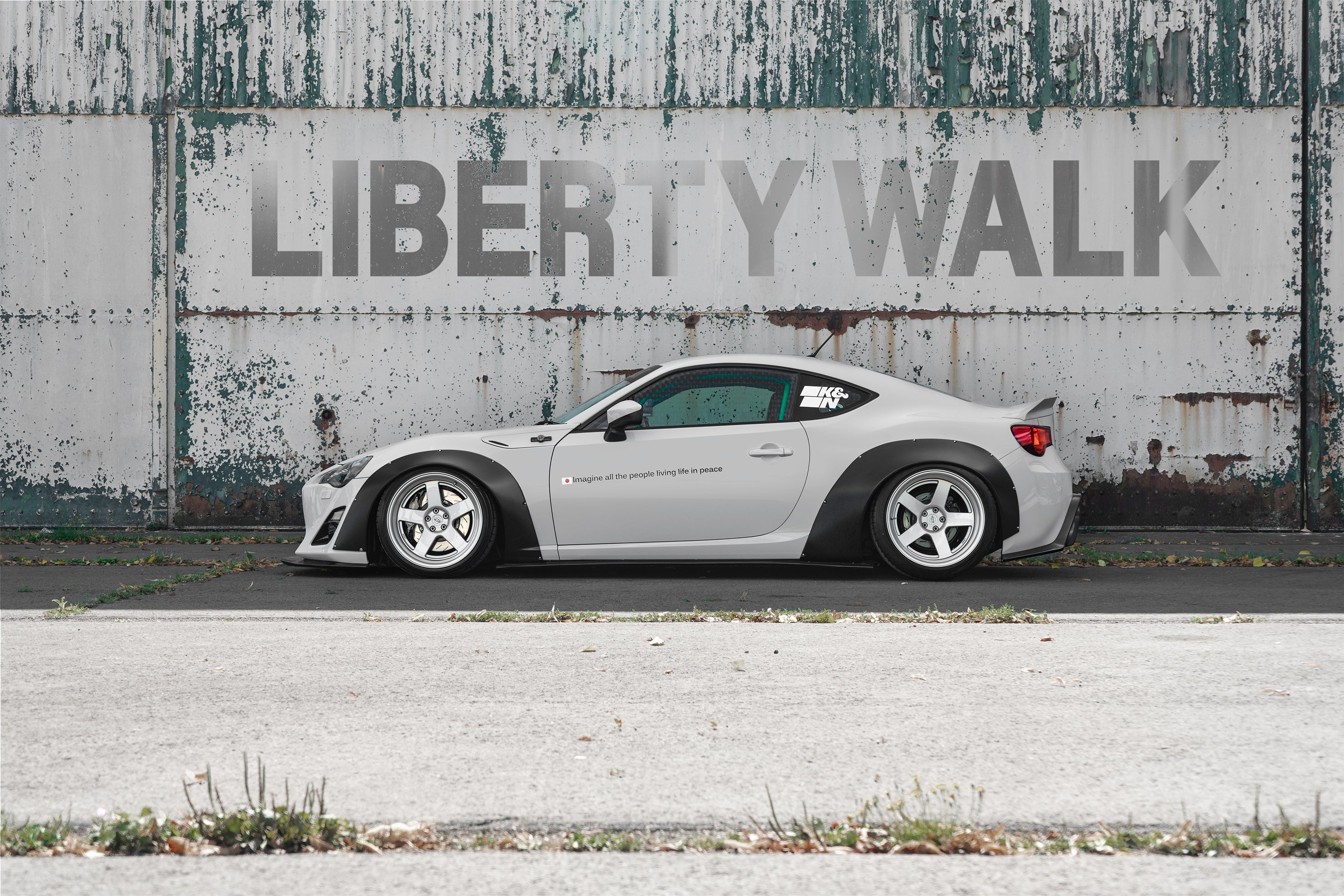 LB Nation GT86 Lip Type Ver.2 (Ducktail) Complete Body Kit -2015 FRP ...