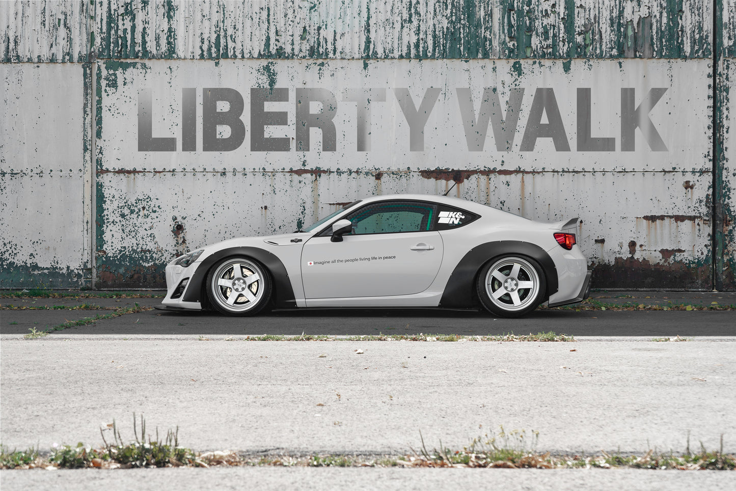 LB Nation GT86 Lip Type Ver.2 (Ducktail) Complete Body Kit -2015 FRP (LB36-02)