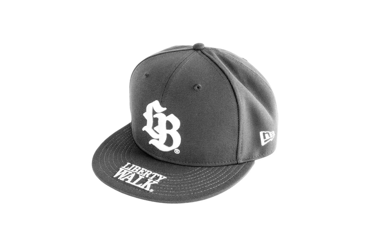 HT34-GRWH - Liberty Walk 'LB' New Era 9FIFTY Snapback Adjustable Cap (Dark Grey)