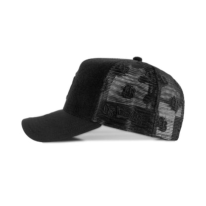 HT46-PLBK - Liberty Walk New Era 9FORTY Snapback Adjustable Cap (Miracle Pile Black)